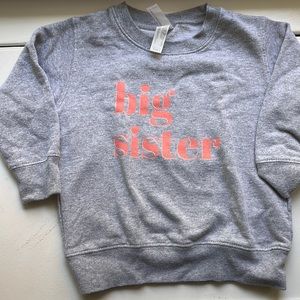 Etsy Big Sister Sweatshirt Sz 3T